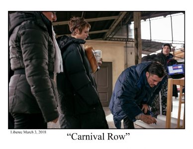 Carnival Row stars sign the town chronicle of the City of Liberec